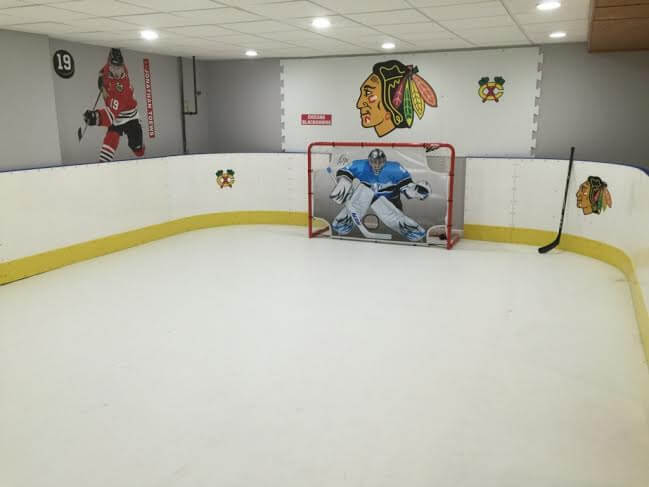 Basement Synthetic Ice Rink - Prospect Heights, IL Basement Synthetic Ice Rink - Prospect Heights, IL