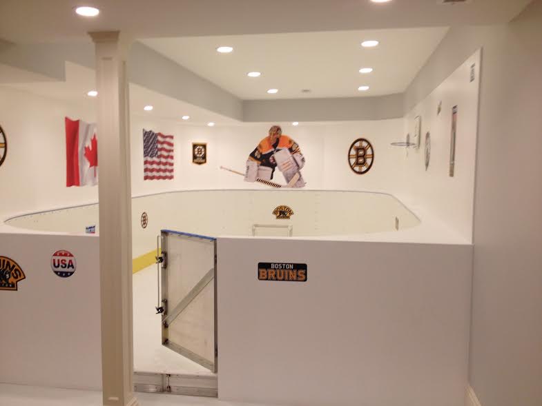 Basement Synthetic Ice Rink - Medfield, MA