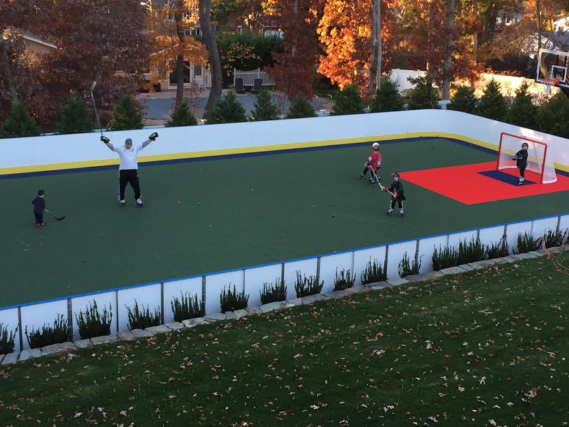 Hockey Boards on Game Court - Plainview, NY