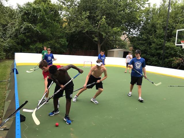 Hockey Boards around Game Court - Southlake, TX