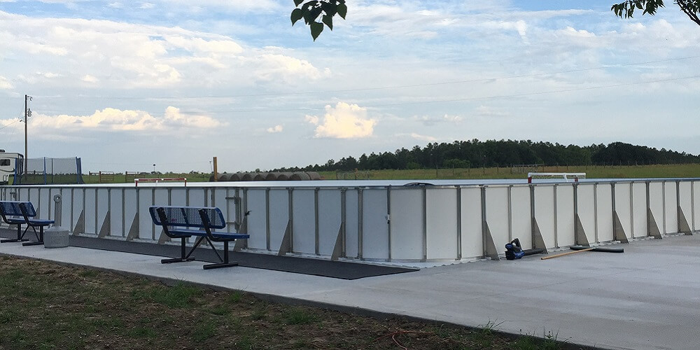 Backyard Synthetic Ice Rink - Lee, FL