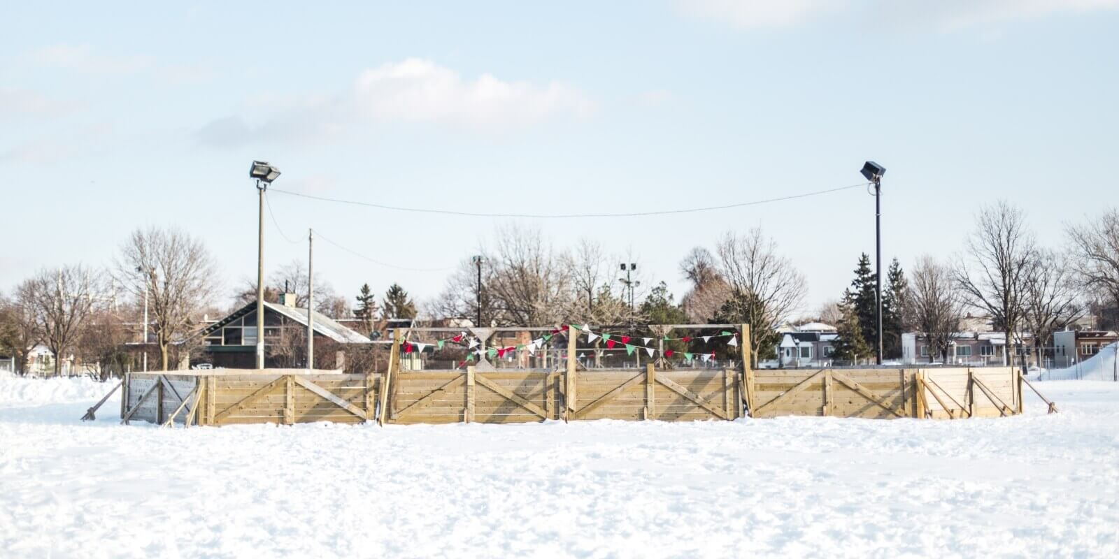 outdoor-rink outdoor hockey rink